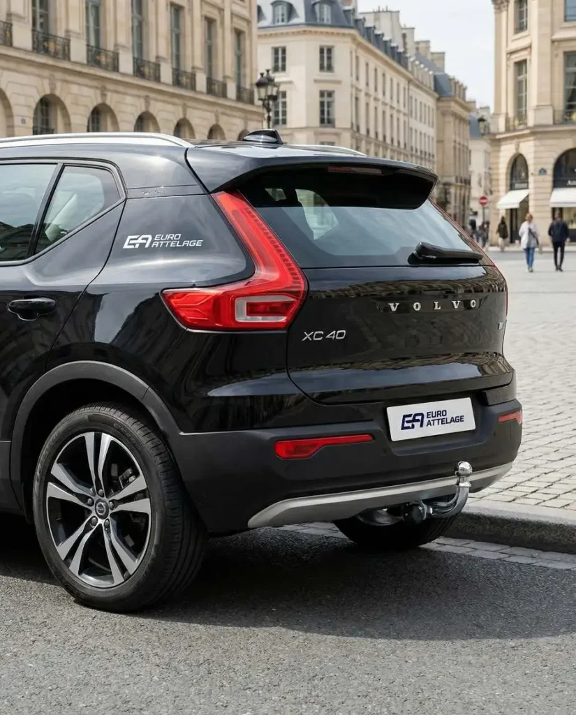 Controle technique, après pose d'un attelage sur un volvo xc40 - Euro Attelage