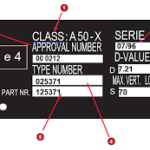 Plaque signalétique attelage voiture