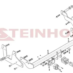 Attelage Rotule démontable sans outils — horizontale — réf A-065 Steinhof