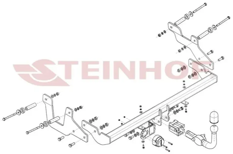 Steinhof D-009 — Rotule horizontale démontable pour Renault Express (2021)