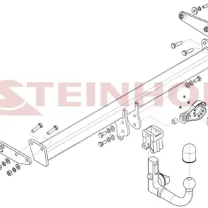 Attelage Rotule démontable sans outils — verticale — réf V-324 Steinhof