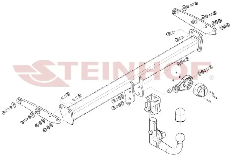 Steinhof J-080 — Rotule verticale démontable pour Jeep Gladiator (2020)