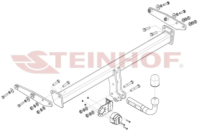 Attelage col de cygne fixe — réf M-375 Steinhof