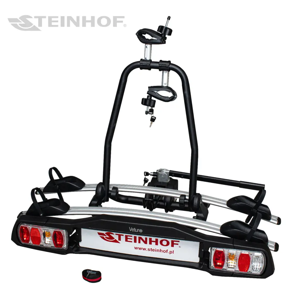 Porte-vélos d’attelage Steinhof Veturo 2 pour 2 vélos, basculable