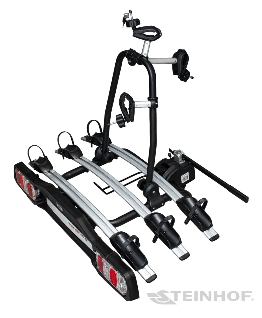 Porte-vélos d’attelage Steinhof Veturo 3 pour 3 vélos, basculable